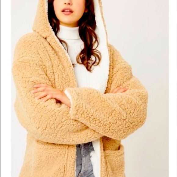 Teddy Sherpa Reversible Jacket (Small) - Picture 4 of 5